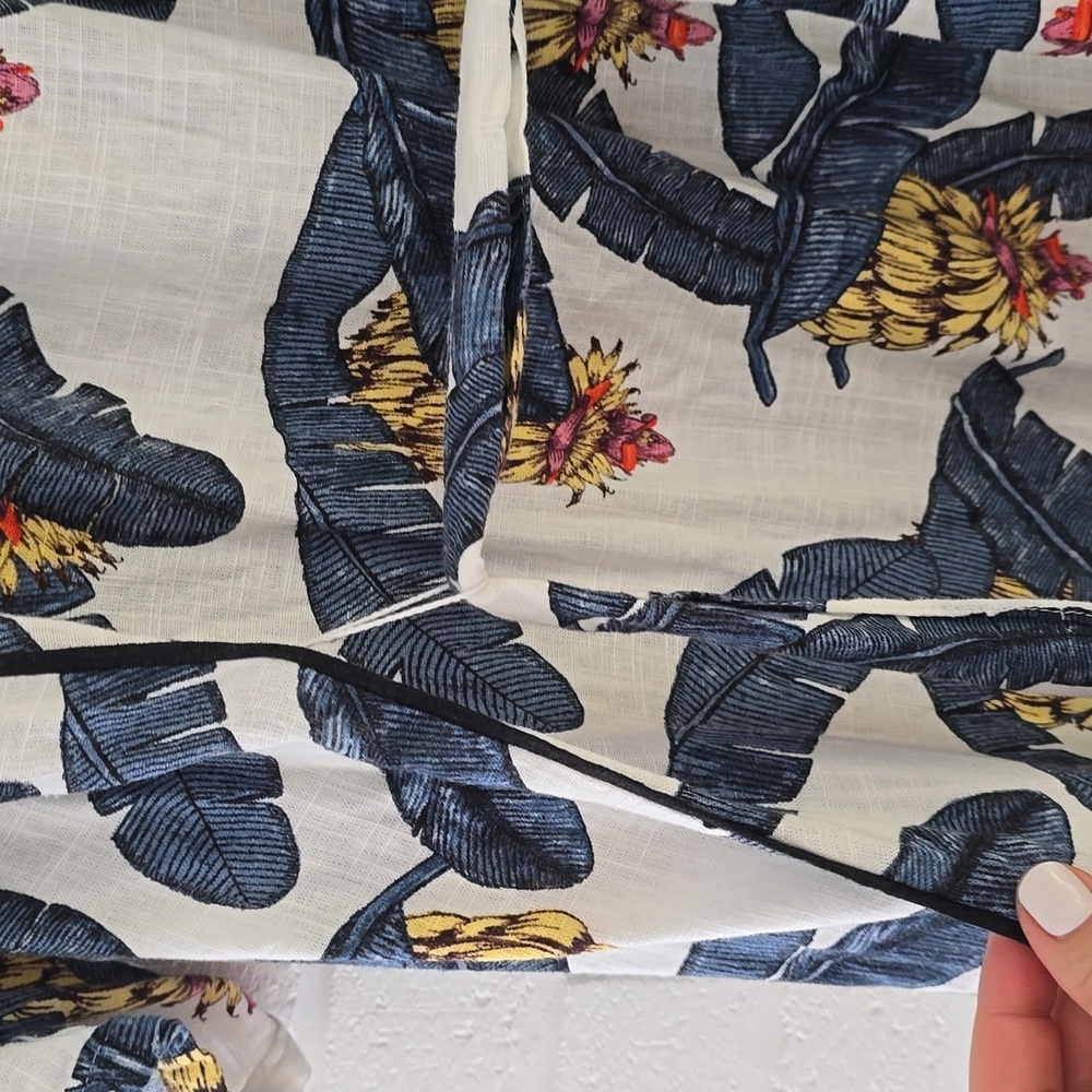 Desmond & Dempsey X H&M Banana Leaves Tropical Maxi Dress Size L - Picture 12 of 12